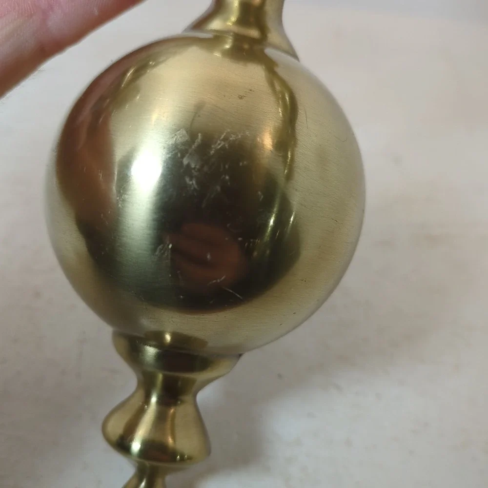 Pair  Of Colonial‎ Brass Two arms Scones Candle Holder Vintage